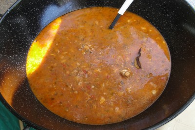 La pequeña paella de arroz